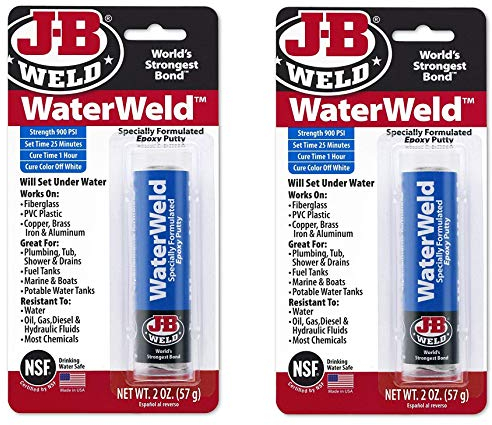 J-B Weld 8277 WaterWeld Epoxy Putty Stick 2 Pack