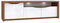 FORTE Saint Tropez TV-Unterschrank mit 3 Türen, Holzwerkstoff, Sangallo Eiche / Weiß Glanz, 52,4 x 188,8 x 58,6 cm