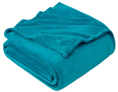 EHEYCIGA Extra Large Fleece Throw Blanket for Sofa 270x230cm, Teal | Soft Fluffy Blanket for Bed, Warm Large Throws for Adults, Fit All Season