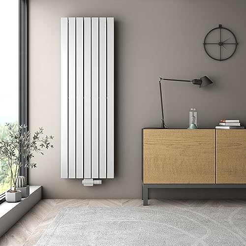 Arog Radiateur plat double couche pour salle de bain Blanc Largeur 609 mm Hauteur 1200 mm