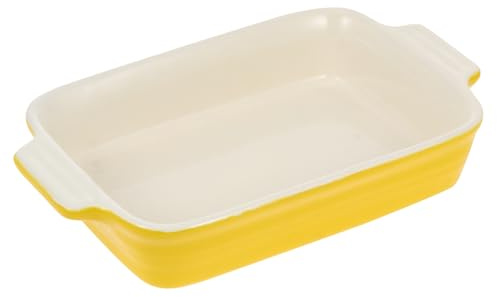 Milisten 1pc Ceramic Bakeware Sushi Serving Ceramic Lasagna Pan Mini Plates Bread Pan Trim Tray Roasting Dish Baking Bowl Loaf Grill Steak Square Ceramics Pie