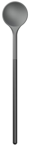Rosti Optima Kochlöffel Kunststoff, Rührlöffel, Hitzebeständig bis zu 220°C, Spülmaschinenfest, aus Nylon, Länge 30 cm, Durchmesser Kopf 5,5 cm, Schwarz