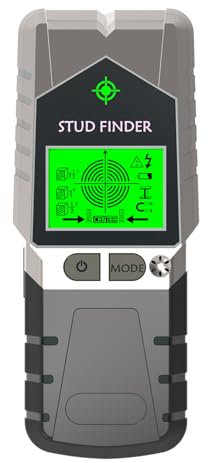 Leitungssucher Ortungsgerät - Wanddetektor - Wandscanner Detektor mit LCD-Display und akustischem Alarm, Multifunktional Stud Finder zum Auffinden von Metallrohren Holzbalken, Stromleitungen