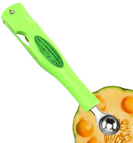 Cuillère Parisienne pour - Coupe-Fruits et Outil à Pastèque,Outil Portable pour Cuisine Maison Dessert Crème Glacée Salade Fête Préparation Repas Pâtisserie