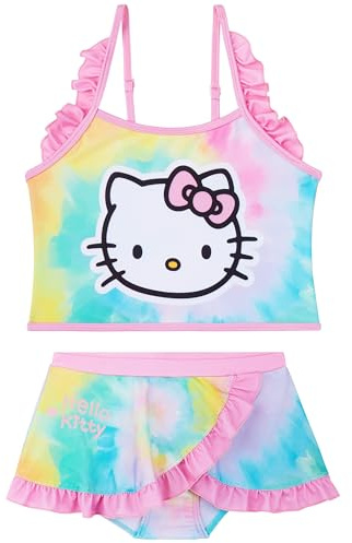 Patrulla Canina | Peppa Pig | Hello Kitty Bikini Niña, Bikini Set 2 Piezas, Tirantes Ajustables Top y Braguitas, Ropa de Baño para Niña