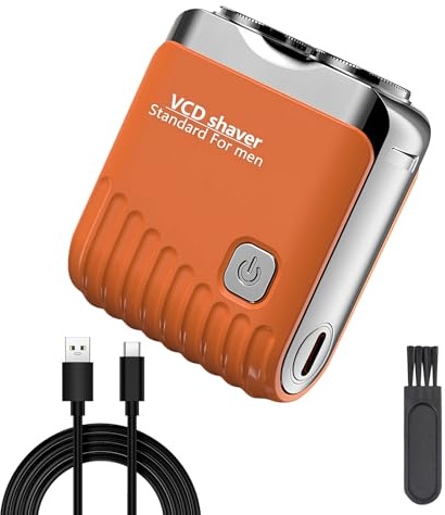 Rasoi elettrici da uomo, a doppia testa, impermeabili, ricaricabili, rasoio rotativo a umido e a secco, con tecnologia micro-pettine e lame di precisione, per viaggi e uso domestico