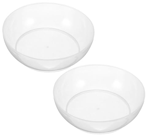 Angoily Bilancia Ciotola in Plastica 600ml, 2 Pezzi, Vassoio di Misurazione per Cucina, Controllo Porzioni e Preparazione Alimenti