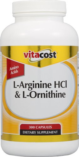 Vitacost L-Arginine HCl & L-Ornithine -- 300 Capsules