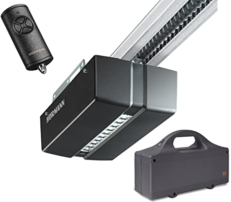 Hörmann ProMatic 4 Akku Garagentorantrieb Set mit Schiene. Garagentoröffner accu betrieben