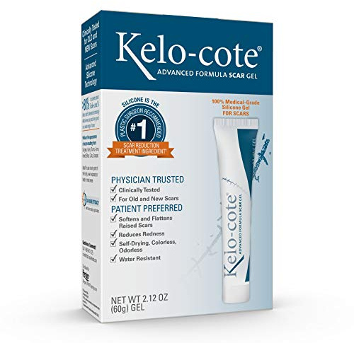 Kelo-cote Advanced Skincare Formula Scar Gel, Acne Scar, Burn Scar, Surgical Scar, C-Section Scar and Keloid Scar Treatment, 2.12 Ounces (60g)