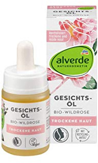 Alverde - Huile pour le visage - Rose sauvage Bio - 15 ml