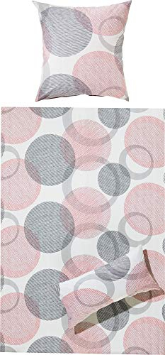Erwin Müller Bettwäsche Perkal-Seersucker rosé Größe 135x200 cm (40x80 cm)