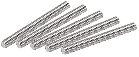 sourcing map 15Pcs M3 x 30mm Tige Filetée Entièrement 304 Inox Acier Droite Fil À La Main M3-0,5 Fil Pas