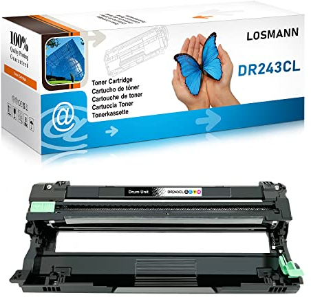 LOSMANN 1x Trommel kompatibel für Brother DR-243CL BK/C/M/Y für Brother MFC-L3770CDW MFC-L3750CDW HL-L3230CDW HL-L3210CW MFC-L3710CW DCP-L3550CDW MFC-L3730CDN DCP-L3510CDW HL-L3270CDW DCP-L3517CDW