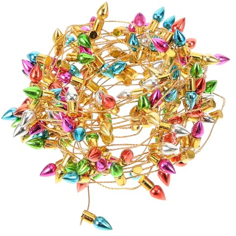Vaguelly String Xmas String Light Garland Miniature Christmas String Light Doll House Hanging Light Mini Accessories LED LED Color Light Bulb Doll House Outdoor