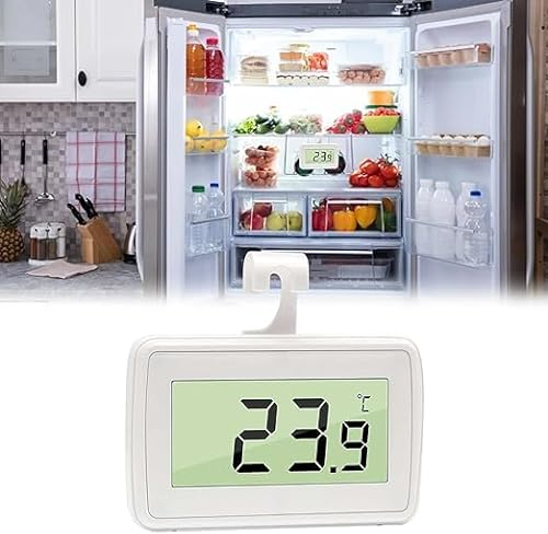 Mini LCD Digitale Termometro, Termometro Digitale Frigorifero, Termometro Da Frigorifero Interno, Termometro per Frigorifero, Termometro Frigorifero, Termometro Da Frigo, Termometri per Frigo