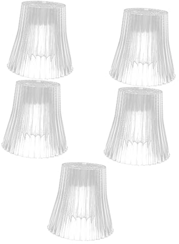 Housoutil 5st Lampenschirm Schornsteinschirm Aus Acryl Vorrichtungswechsel Lampenkamin Aus Glas Abdeckungen Für Wandlampen Tonnenheller Schatten Befestigung Tischlampe Universal- E27 Zubehör