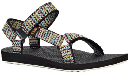 Teva Original Universal, Sandalo Sportivo Donna, DOT Matrix Black Multi, 38 EU