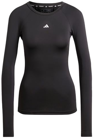 adidas Women's Techfit Longsleeve Training Top, Black, L