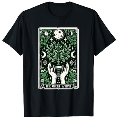 Tarot Card Witch Gardening Plant Appréciation Day T-Shirt