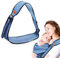 TIVUNORON Babytrage Seitlich, Tragegurt Baby, Multifunktionale Kleinkind Trage, Blau Kindertrage, Neugeboren Baby Tragegurt bis 16 KG, Verstellbare Koala Tragetuch, Ergonomische Praktische Babytrage
