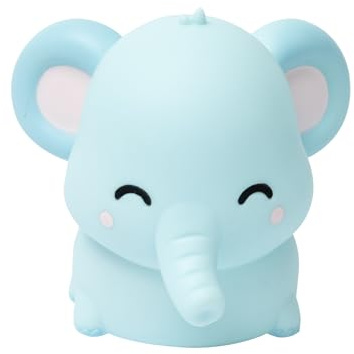 Mr. Wonderful - Magisches Nachtlicht für süße Träume - Elefant - Aus PVC - 3 Batterien Typ AAA (im Lieferumfang enthalten) - Abmessungen: 12,2 x 11,8 x 11,8 cm