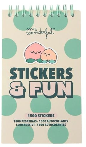 Mr. Wonderful - Bloc de pegatinas transparentes - Stickers & fun
