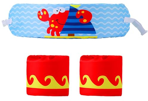 Ceinture de Natation Enfant | Ceinture de Flottation et Brassards de Natation pour La Natation,Flotteur de Sécurité Personnalisable pour Piscine Mer Lac Vacances Activités Aquatiques