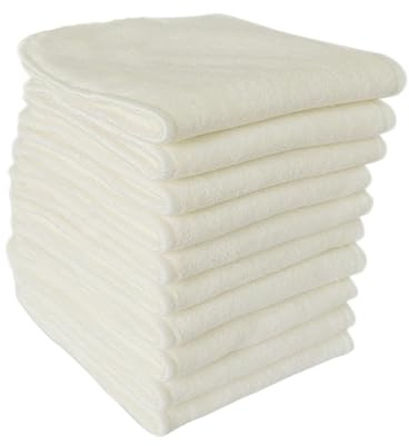 DECORNIJIA 6pcs Pack Nano Bamboo Charcoal Fiber Diaper Washable Reusable Cloth for Cloth Diapers Use As Nappy Inserts for Eco Nappies