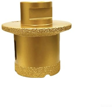 Set di punte per trapano con anima filettata, dimensioni 40 mm, 45 mm, 50 mm, costruzione in metallo, taglio efficiente per piastrelle di ceramica, marmo, vetro, cemento, con foratura a secco o a