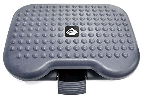 Premium Quality Adjustable Foot Rest Angle And Height Adjustment -Office Or Home Use, Ergonomic & foot massage