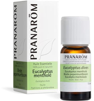 PRANAROM - Eucalipto Mentolado - Aceite Esencial 100% Quimiotipado - Eucalyptus Dives - Hoja - Respiración - Difusión Atmosférica - AEQT - 10ml