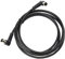 Pro Signal 2m TV Aerial Lead - 90° Coaxial Plug to Plug, Black Cable