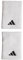 adidas Unisex Tennis Wristband Large, White/White/Black, M