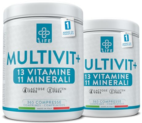 +LIFE - Multivitamin Tabletten Hochdosiert, Multivitamin mineral komplex, Piulife® 730 Tabletten mit 24 Vitaminen und Mineralien, Multivitamin-Ergänzung Frauen Männer Kinder, Erwachsene Immunabwehr