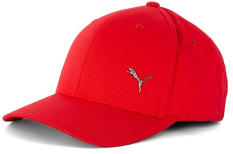PUMA Casquette unisexe Metal Cat Flexfit Casquette de baseball, rouge, L/XL