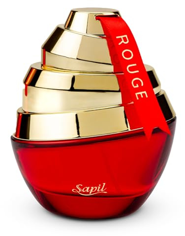 Sapil Rouge Eau de Parfum für Damen, langanhaltendes Dubai-Parfüm, blumiger Bernstein, Eau de Parfum, Spray, 3,4 oz, arabische Farbe
