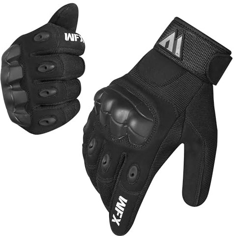 WFX Gants de Moto à Doigts complets pour écran Tactile, Gants de Protection Respirants pour l'équitation, la Course sur Route, l'escalade, Le Motocross, Le Cyclisme, Le BMX, l'ATV, Le VTT