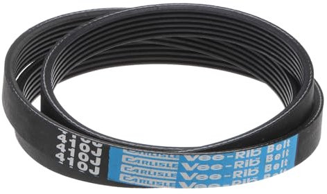 sourcing map 410J6 PJ V-Ribbed Belt 6 Ribs 41 Length x 0.55 Width, EPDM Poly V Belt