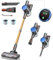 Powerffy Cordless Vacuum Cleaner, 30KPA Stick Vacuum Cleaners Cordless Powerful 2 Modes 6 in 1 Lightweight Vacuums with 45Min Detachable Rechargeable Battery for Pet Hair/Hardwood Floors/Tile, Gold