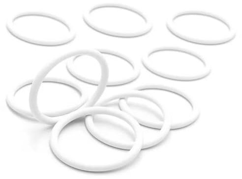cyclingcolors 10x Anello in Plastica per Tendaggi Doccia Finestra Porta Tenda Bianco Decorazione Casa, Ø30mm
