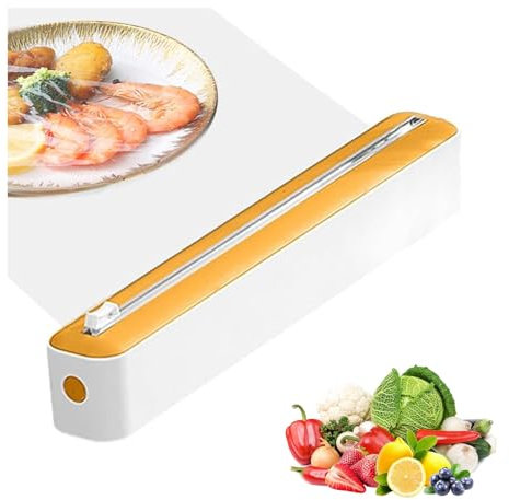 2 in 1, dispenser di pellicola trasparente con taglierina, distributore e tagliafoglio, dispenser professionale di alluminio e