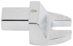 Chiave a bussola aperta, 9 x 12 mm, in acciaio al cromo vanadio con testa da 8-32 mm, per attività dinamometriche in spazi ristretti