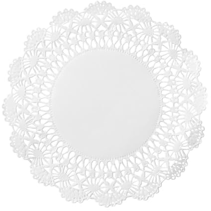 Hoffmaster 500234 Cambridge Lace Doily, 5 Diameter, White (Case of 1000)
