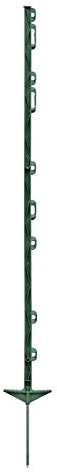 VOSS.farming 20x Weidezaunpfähle Farm 125, 125 cm, 9 Ösen, grün