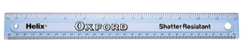 Helix 30cm/12 inch Oxford Shatter Resistant Rule L16011 (Pack of 2)