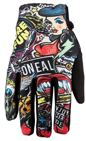 O'NEAL | Fahrrad- & Motocross-Handschuhe | Kinder | MX MTB DH FR Downhill Freeride | Langlebige, flexible Materialien, belüftete Handoberseite | Matrix Youth Glove Crank | Schwarz | Größe M