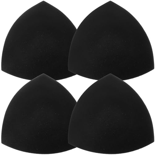 Sorcristy Lot de 4 coussinets de soutien-gorge, coussinets pour soutien-gorge de sport, rehausseurs de poitrine, coussinets de maillot de bain étanches pour femmes, filles, bikini, robes de sport