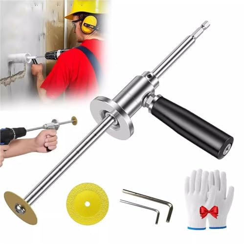 Diamond Grinding Wheel PVC Pipe Cutter with Adjustable Depth and Scale, Ideal for Precise 1-1/2 to 8-Inch Pipe Cutting