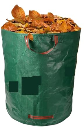 Trädgårdsavfallssäckar, 60L-400L växtklippspåse med handtag for trädgårdspåse, skräp, gräsklippning, gräsmatta, pool(60l 16gallon)